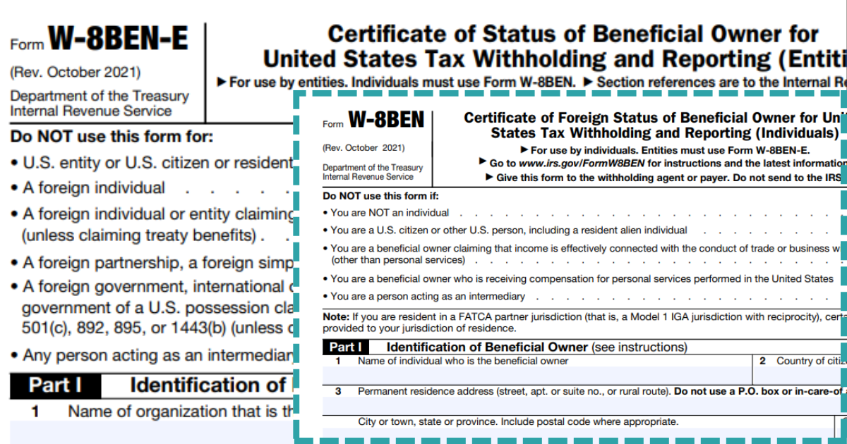 w-8BEN&w-8BEN-e書き方